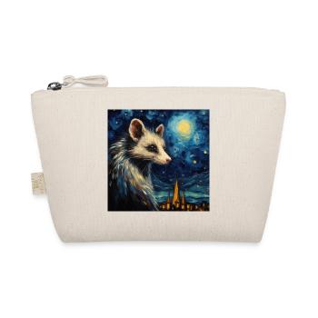opossum, van gogh, sternennacht, tier - Bio-Täschchen - Natur - Vorne