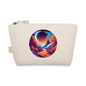 Landscape, Moon, Mountains, Trees - Organic Pouch - nature - Front
