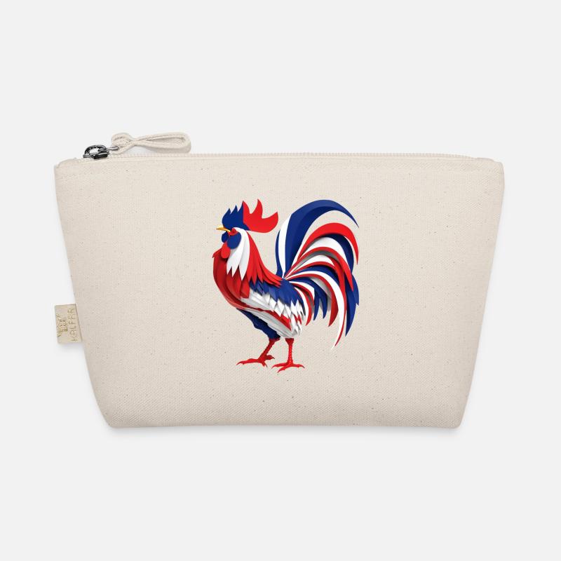 Coq français aux couleurs du drapeau - Trousse biologique - nature
