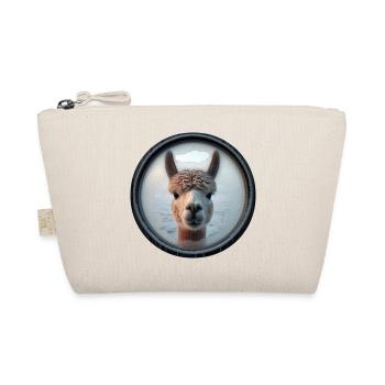 Alpaca looking through a window - Organic Pouch - nature - Front