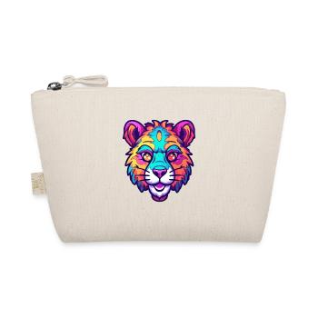 Tiger Colorful Watercolor Cartoon Kawaii Animal - Organic Pouch - nature - Front