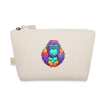 Gorilla Colorful Watercolor Cartoon Kawaii Animal - Organic Pouch - nature - Front