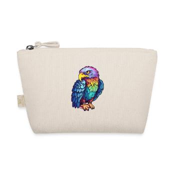 Adler Buntes Aquarell Cartoon Kawaii Tier - Bio-Täschchen - Natur - Vorne