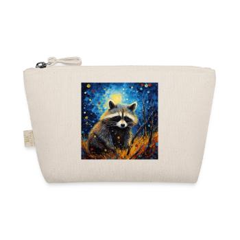 waschbär, van gogh, sternennacht, tier - Bio-Täschchen - Natur - Vorne