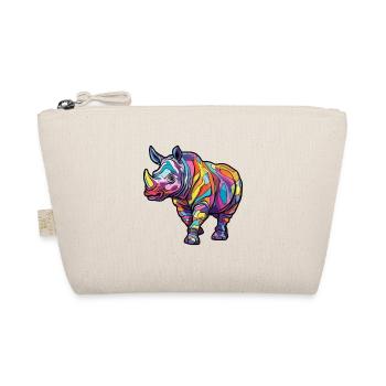 Rhinocéros Aquarelle Colorée Dessin Animé Kawaii Animal - Trousse biologique - nature - Devant
