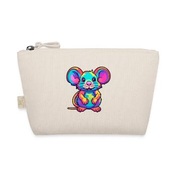 Ratte bunte Aquarell-Karikatur Kawaii-Tier - Bio-Täschchen - Natur - Vorne