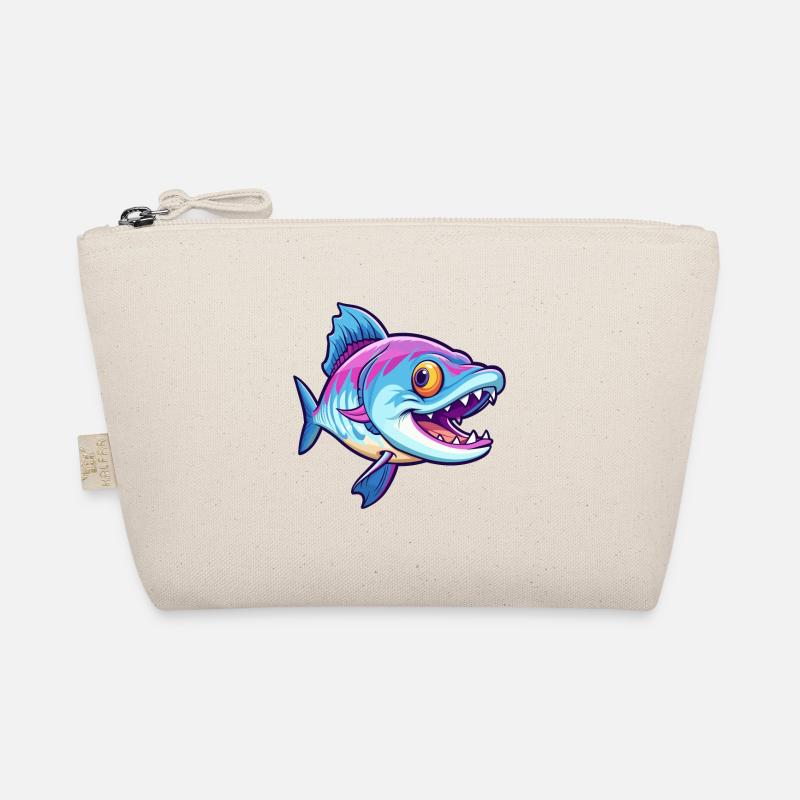 Barracuda Aquarelle Colorée Dessin Animé Kawaii Anima Trousse biologique