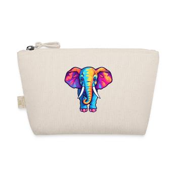 Éléphant Aquarelle Colorée Dessin Animé Kawaii Animal - Trousse biologique - nature - Devant