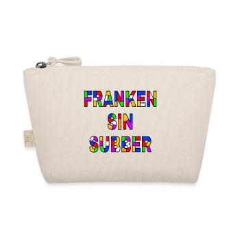 Franken sin Subber - fränkische Pop Art - Bio-Täschchen - Natur - Vorne