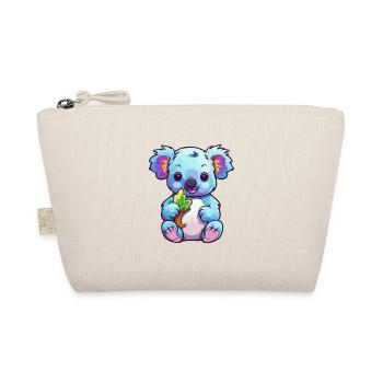 Koala Buntes Aquarell Cartoon Kawaii Tier - Bio-Täschchen - Natur - Vorne
