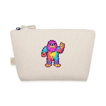 Bigfoot Buntes Aquarell Cartoon Kawaii Tier - Bio-Täschchen - Natur - Vorne