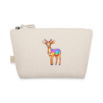 Impala Buntes Aquarell Cartoon Kawaii Tier - Bio-Täschchen - Natur - Vorne