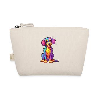 Hund Buntes Aquarell Cartoon Kawaii Tier - Bio-Täschchen - Natur - Vorne