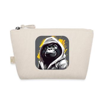 Gorille cool avec sweat à capuche - Trousse biologique - nature - Devant