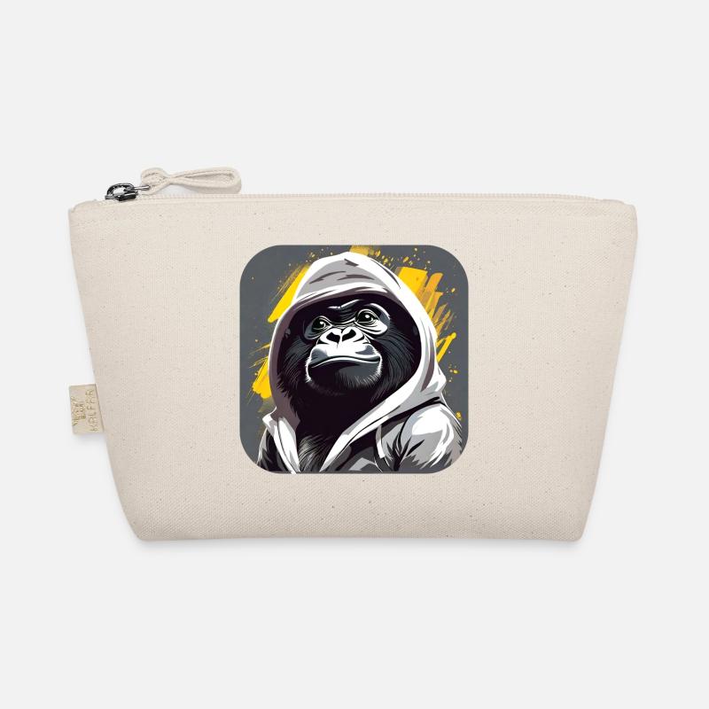 Gorille cool avec sweat à capuche - Trousse biologique - nature
