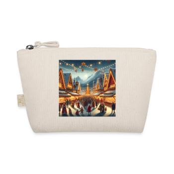 A cozy Christmas market - Organic Pouch - nature - Front
