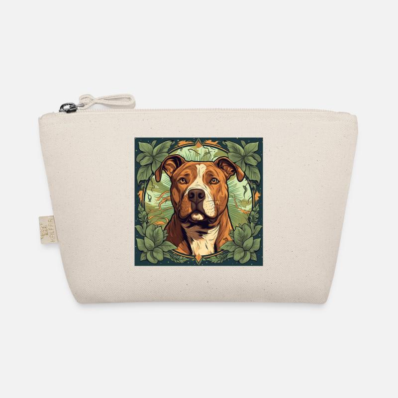 American Pitbull Terrier Hund - Bio-Täschchen - Natur