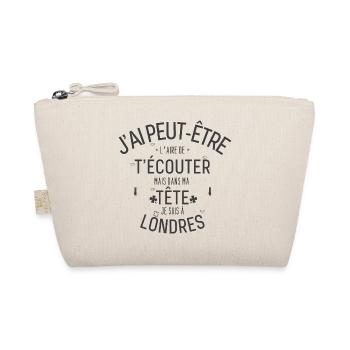 Dans ma Tête je suis à Londre - Trousse biologique - nature - Devant
