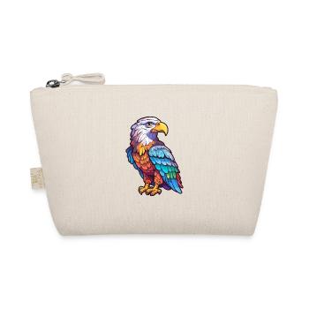 Weißkopfseeadler Bunte Aquarell-Karikatur Kawaii Anim - Bio-Täschchen - Natur - Vorne