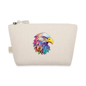 Adler Buntes Aquarell Cartoon Kawaii Tier - Bio-Täschchen - Natur - Vorne