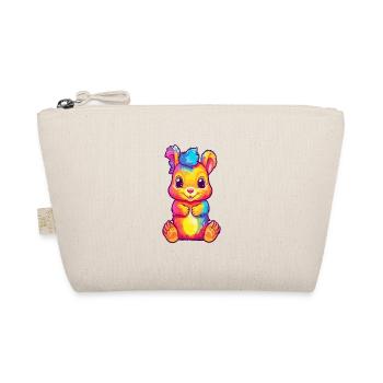 Eichhörnchen buntes Aquarell Cartoon Kawaii Tier - Bio-Täschchen - Natur - Vorne
