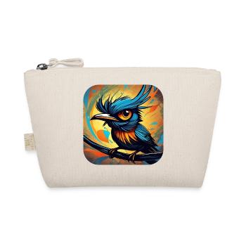 Funny little bird - Organic Pouch - nature - Front