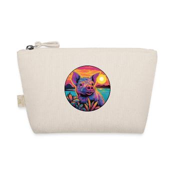 Sanglier Aquarelle Colorée Dessin Animé Kawaii Animal - Trousse biologique - nature - Devant