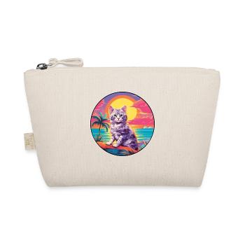 Chat Aquarelle Colorée Dessin Animé Kawaii Animal - Trousse biologique - nature - Devant