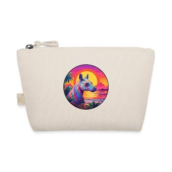 Tapir Buntes Aquarell Cartoon Kawaii Tier - Bio-Täschchen - Natur - Vorne
