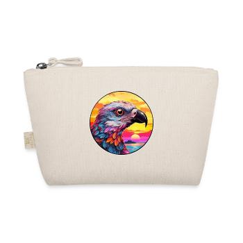 Cuckoo Colorful Watercolor Cartoon Kawaii Animal - Organic Pouch - nature - Front