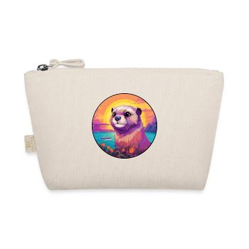 Gopher Buntes Aquarell Cartoon Kawaii Tier - Bio-Täschchen - Natur - Vorne