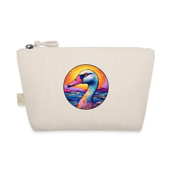 Goose Colorful Watercolor Cartoon Kawaii Animal - Organic Pouch - nature - Front
