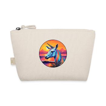 Oryx Buntes Aquarell Cartoon Kawaii Tier - Bio-Täschchen - Natur - Vorne