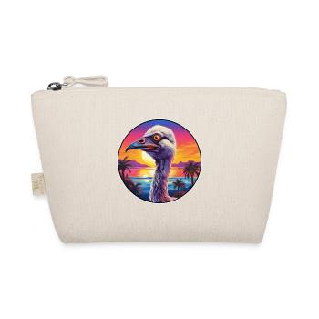 autruche coloré aquarelle dessin animé animal kawaii - Trousse biologique - nature - Devant
