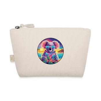 Koala Colorful Watercolor Cartoon Kawaii Animal - Organic Pouch - nature - Front