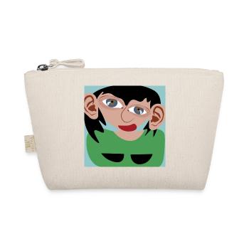 Dark-haired woman - Organic Pouch - nature - Front