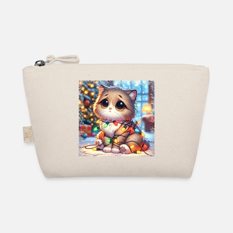 Chat de Noël mignon - Fée Lumières Chaos dans le Trousse biologique