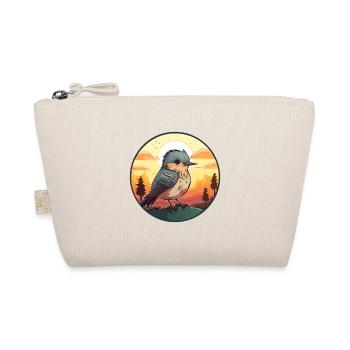 Cuckoo Colorful Watercolor Cartoon Kawaii Animal - Organic Pouch - nature - Front