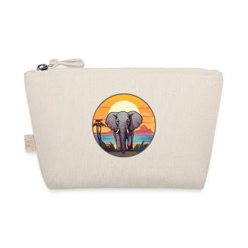 Éléphant Aquarelle Colorée Dessin Animé Kawaii Animal - Trousse biologique - nature - Devant