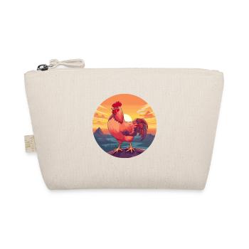 Huhn buntes Aquarell Cartoon Kawaii Tier - Bio-Täschchen - Natur - Vorne