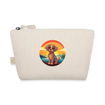 Hund Buntes Aquarell Cartoon Kawaii Tier - Bio-Täschchen - Natur - Vorne