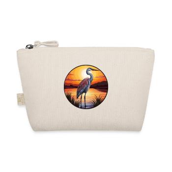 Heron Buntes Aquarell Cartoon Kawaii Tier - Bio-Täschchen - Natur - Vorne