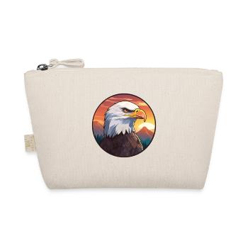 Adler Buntes Aquarell Cartoon Kawaii Tier - Bio-Täschchen - Natur - Vorne