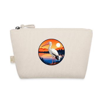 Ibis Buntes Aquarell Cartoon Kawaii Tier - Bio-Täschchen - Natur - Vorne