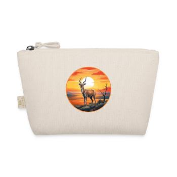 Impala Buntes Aquarell Cartoon Kawaii Tier - Bio-Täschchen - Natur - Vorne