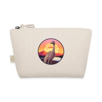 Ostrich Colorful Watercolor Cartoon Kawaii Animal - Organic Pouch - nature - Front