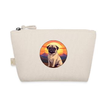 Carlin Chien Aquarelle Colorée Dessin Animé Kawaii Animal - Trousse biologique - nature - Devant