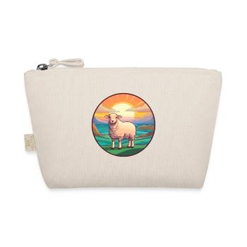 Sheep Colorful Watercolor Cartoon Kawaii Animal - Organic Pouch - nature - Front
