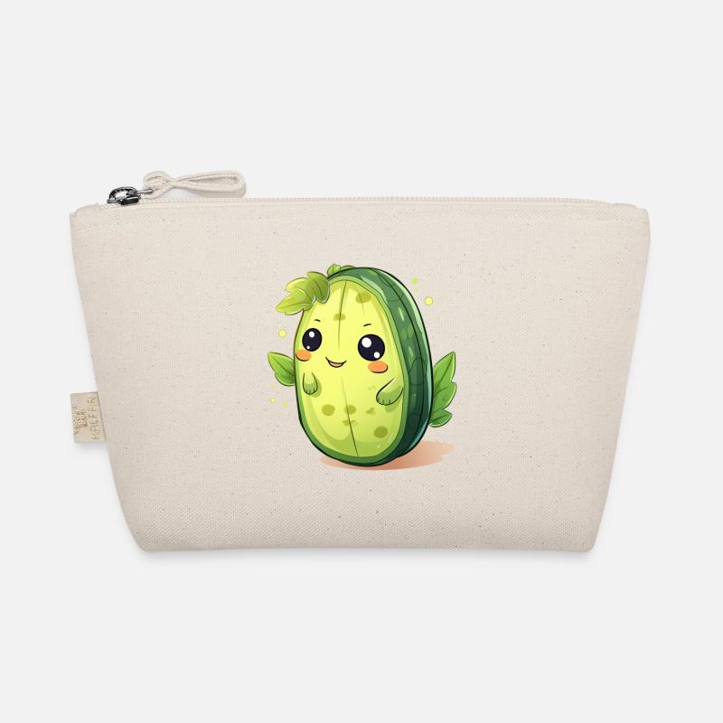 Homme concombre de cactus de Kawaii – Design mignon Trousse biologique