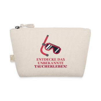 Entdecke das unbekannte Taucherleben Geschenk - Bio-Täschchen - Natur - Vorne